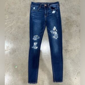 American Eagle distressed skinny jeans